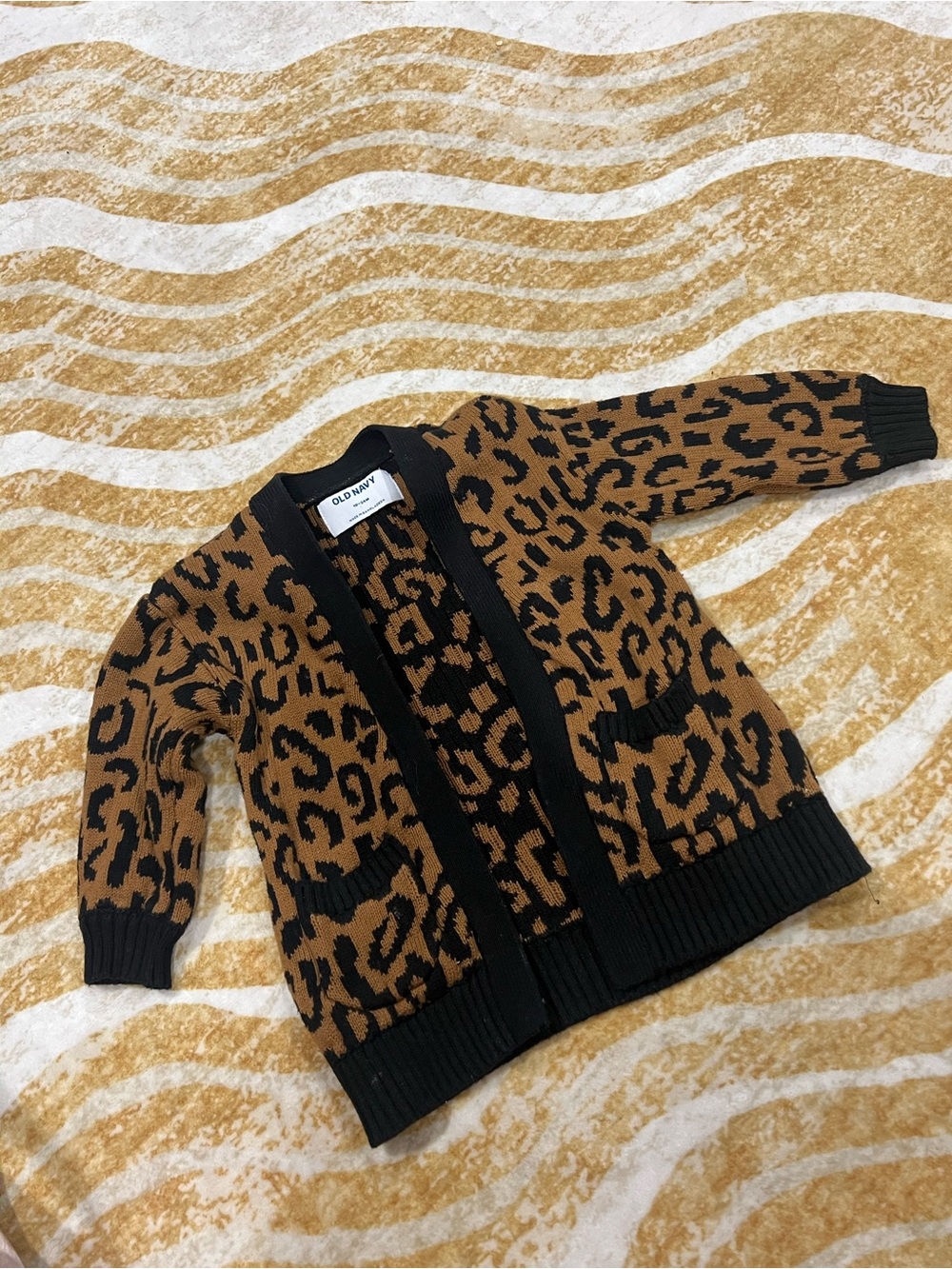 Baby Toddler Old Navy Leopard Print Cardigan - Brown & Black